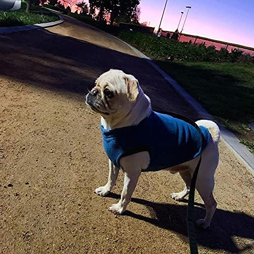 Gooby Stretch Fleece Vest Dog Sweater, Steel Blue, Small - Image 5