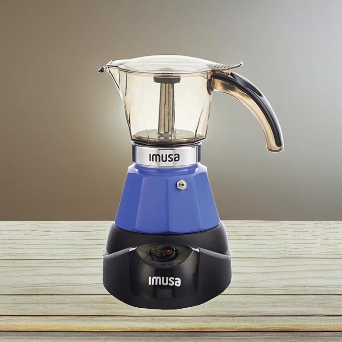 IMUSA 3 or 2 Cup Electric Espresso Maker with Cool-touch Handle, Purple | Bare Aluminum Finish, Detachable Base, Ideal for Espresso, Perfect for Everyday Use - Image 5