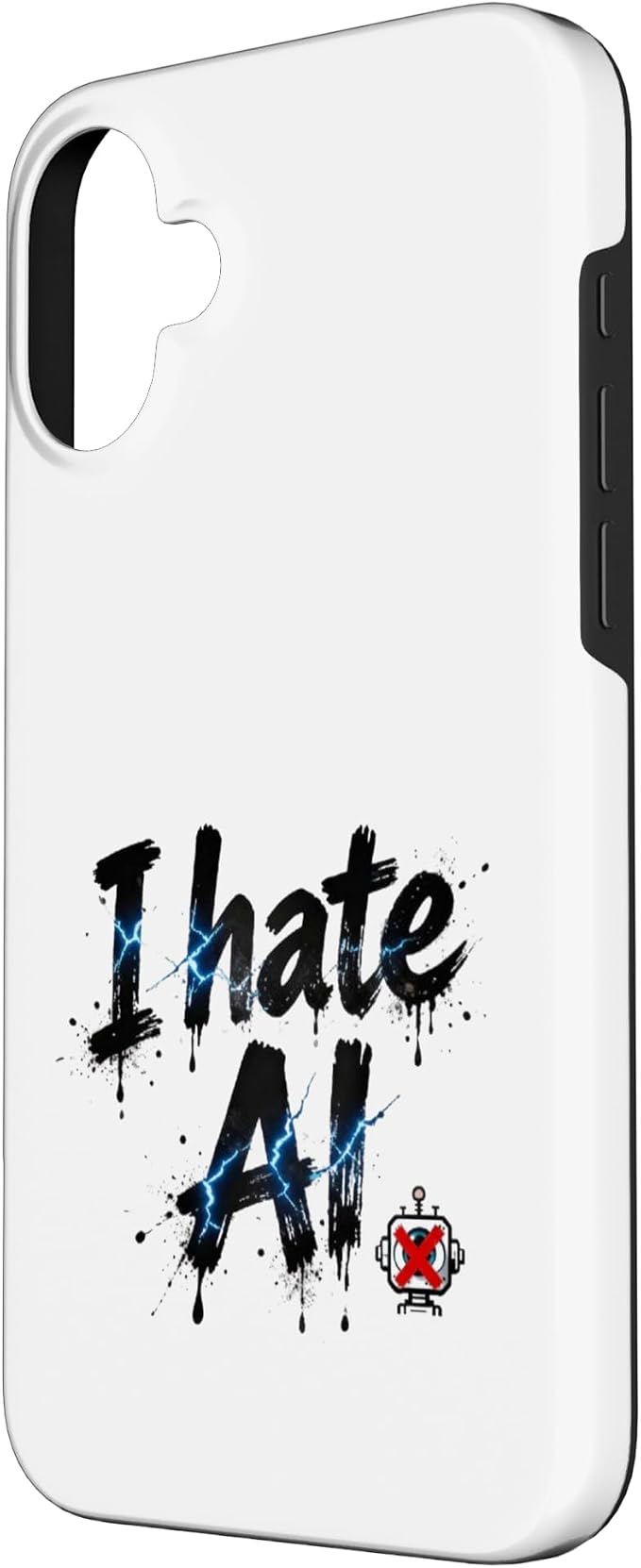 I Hate Ai Case for iPhone 16 Plus - Image 2