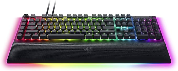Razer BlackWidow V4 Pro Wired Mechanical Gaming Keyboard, Orange Switches | Tactile & Quiet Switches, Doubleshot ABS Keycaps, Command Dial, 8 Dedicated Macro Keys, RGB, Snap Tap, Magnetic Wrist Rest - Image 4