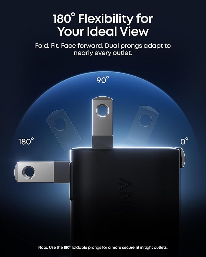 Anker Nano Smart Display Charger, 45W Max Fast Charger USB C for iPhone 17 | 180° Foldable Plug,Smart Recognition, Care Mode GaN USB C Charger Block for iPhone 17/16 (Non-Battery,1 USB-C Port,No Cable) - Image 6