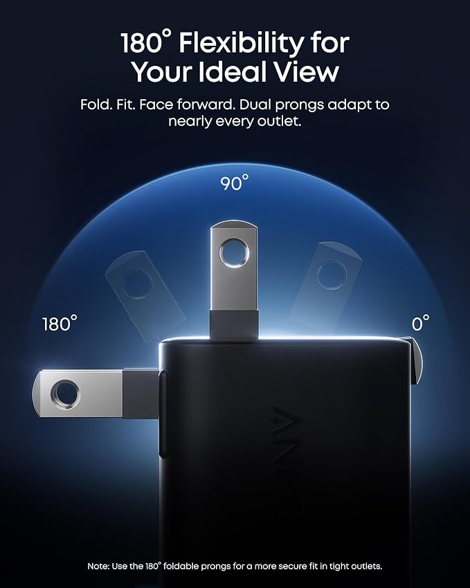 Anker Nano Smart Display Charger, 45W Max Fast Charger USB C for iPhone 17 | 180° Foldable Plug,Smart Recognition, Care Mode GaN USB C Charger Block for iPhone 17/16 (Non-Battery,1 USB-C Port,No Cable) - Image 7