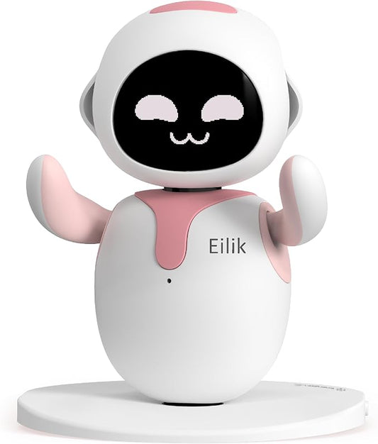ENERGIZE LAB Eilik –Your Desktop Companion Full of Personality with Expressive Animations & Reactions, Touch-Responsive Play, Mini Games, Robot for Adults & Kids by EnergizeLab