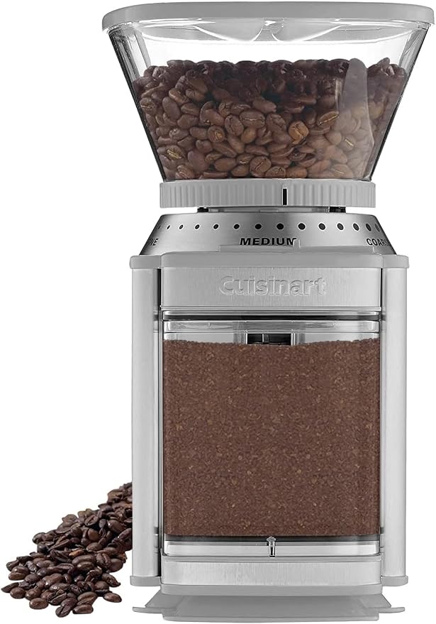 Cuisinart Coffee Grinder, Electric One-Touch Automatic Burr Coffee Grinder with 18-Position Grind Selector, Cup Size Selector for 4 – 18 Cups, Cool Gray Stainless Steel - Image 2