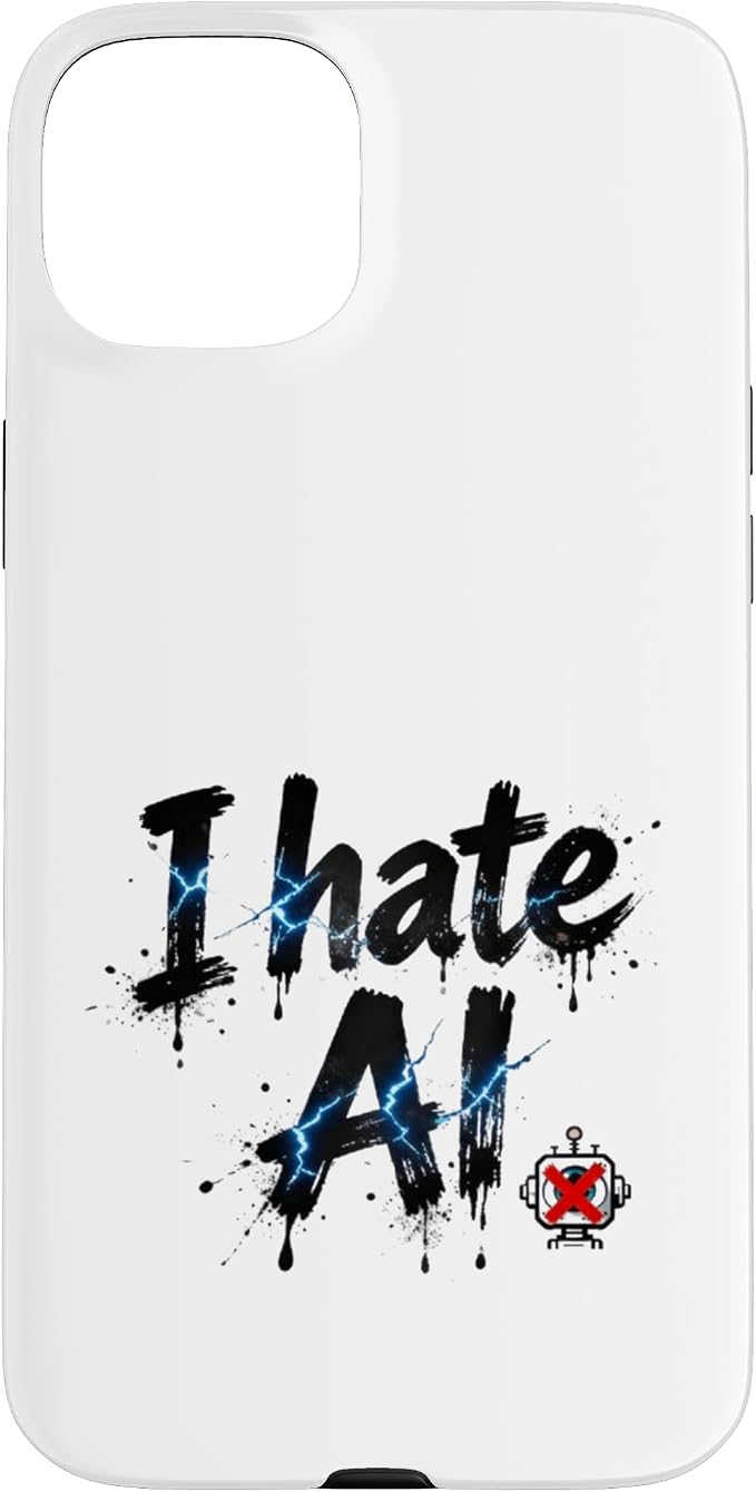 I Hate Ai Case for iPhone 15 Plus by Unknown
