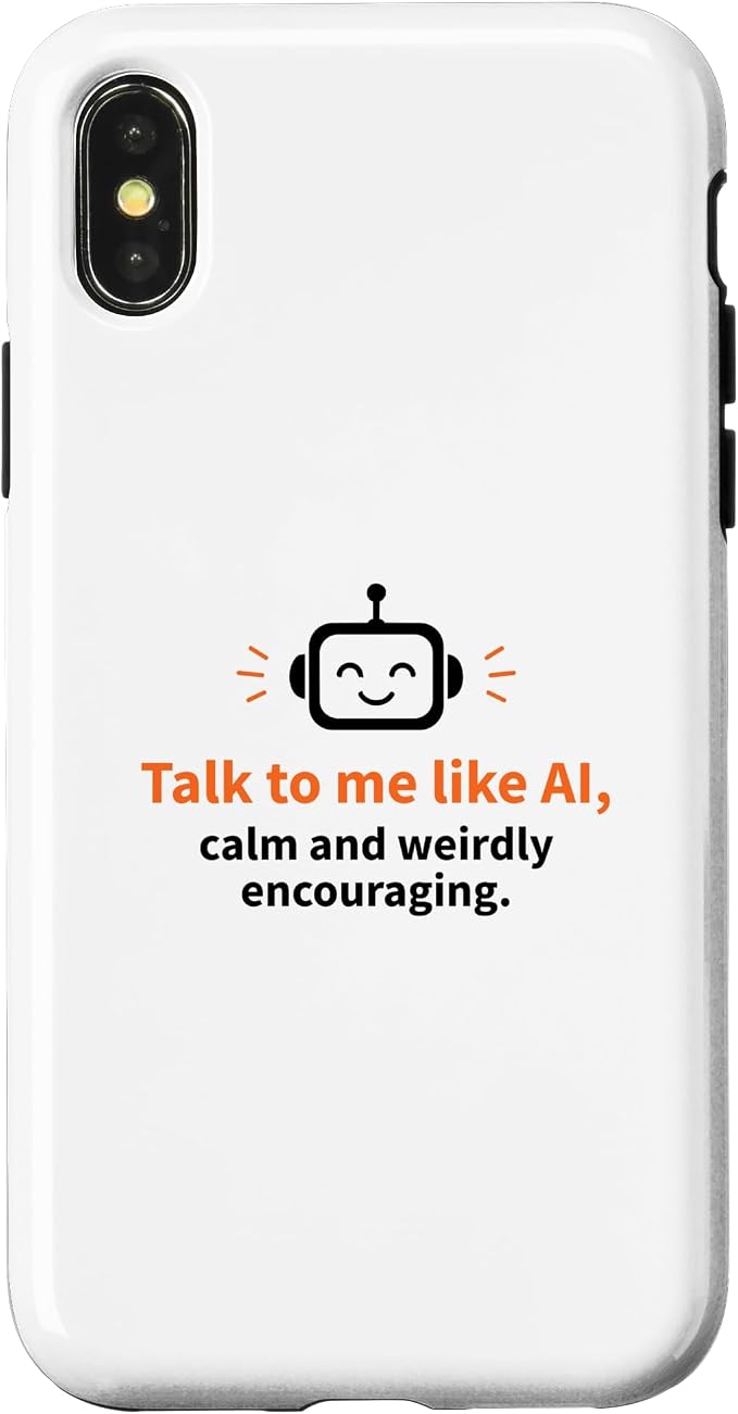 AI Robot Calm Encouraging Tech Support Case for iPhone X/XS by Unknown
