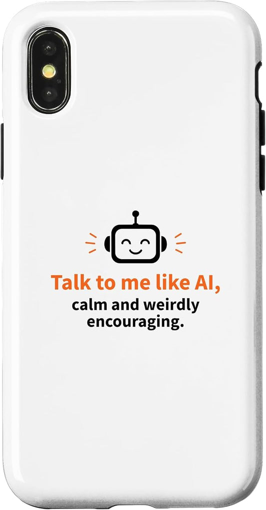 AI Robot Calm Encouraging Tech Support Case for iPhone X/XS by Unknown