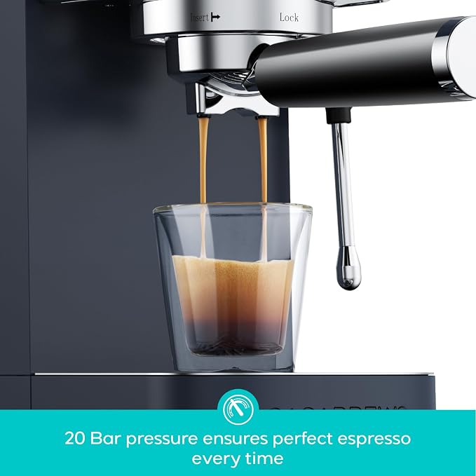 CASABREWS 3700 Essential Espresso Machine, Stainless Steel Espresso Maker | 20-Bar Italian Pump, Powerful Steam Wand, 43.9oz Removable Water Tank, Compact Espresso Maker for Home, Cappuccino & Latte - Image 3