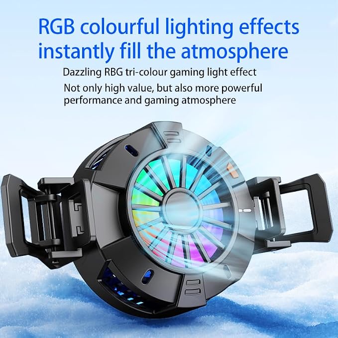 2-in-1 Magnetic & Clip-On Phone Cooler – Semiconductor-Powered Gaming Cell Phone Cooling Fan Radiator for iPhone/Android/iPad/Tablet – Ideal for Gaming, Video Calls, Live Broadcasting, and Vlog - Image 3