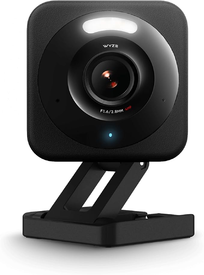 WYZE Cam v4 (Latest Model), 2.5K AI Security Camera, Indoor/Outdoor Cameras for Home Security, Baby Monitor & Pet Camera, Vibrant Color Night Vision, No Subscription Required, Free Expert Help by WYZE