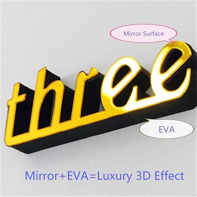 FASHION in THE CITY New 3D DIY Mirror Surface Wall Clocks Modern Design Living Room Decorative Wall Watches … (Coffee) - Image 4