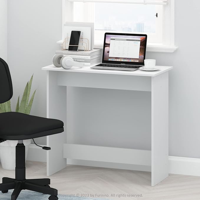 Furinno Simplistic Study Table, White - Image 2