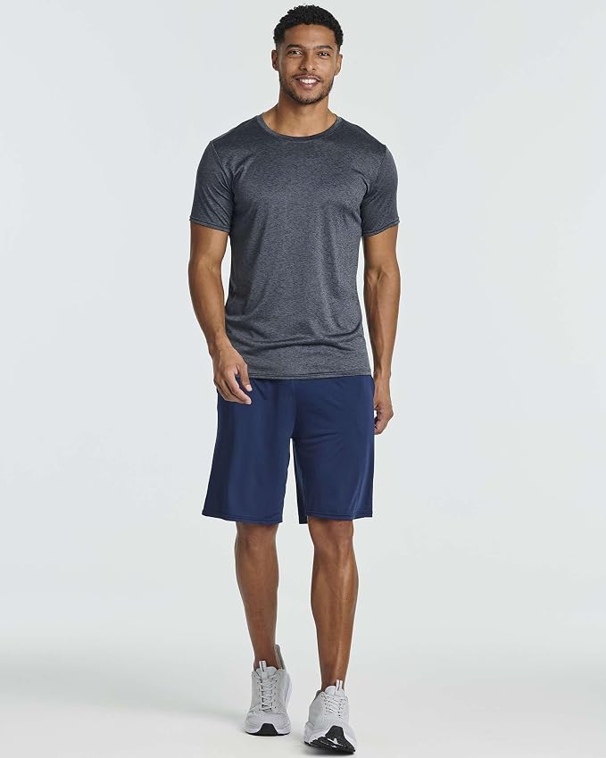5 Pack Men's Dry Fit Short Sleeve T-Shirt Gym Workout Athletic Running Tee | Cooling, Moisture-Wicking, Crew Neck, Quick-Dry, Breathable, Active, Exercise, Fitness, Basketball, Cycling, Hiking, Tennis - Image 7