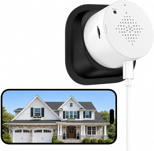 Septekon 2K Window Security Camera with No-Drill 18° Tilt Angle Mount, Dual-Band 2.4GHz & 5GHz WiFi, Indoor Camera for Outdoor Monitoring, Color Night Vision, AI Human Detection, White by Septekon