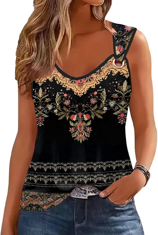 Disamer Womens Tank Tops 2026 Loose Fit Casual Summer Spaghetti Strap Trendy Spring Cute Lace Sleeveless T Shirts by Disamer