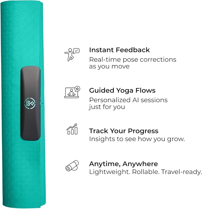 Smart Mat Gen3 - Dark Grey| AI Powered Yoga Mats For Home Workout | Lightweight Yoga Mats of 6mm | Real Time Tracking Exercise Mats For Men & Women - Image 3