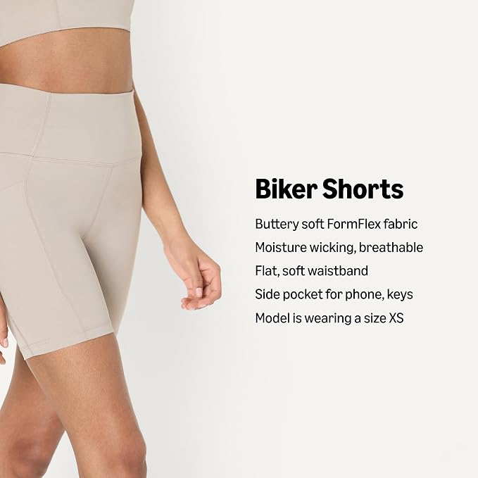 Amazon Essentials Women's Active FormFlex Buttery Soft High Waist Biker Shorts - Image 4