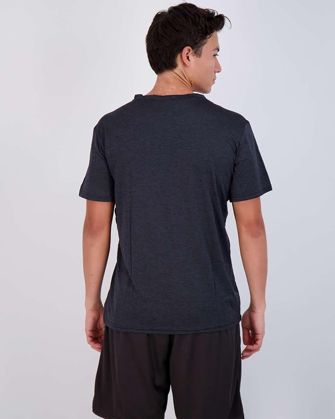 5 Pack Men's Dry Fit V Neck Gym Workout T Shirts Athletic Moisture Wicking | Cooling, Quick Dry, Breathable, Short Sleeve, Exercise, Cycling, Sports, Outdoor, Fitness, Golf, Crossfit, Hiking, Tennis - Image 3