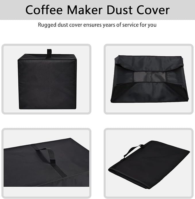 Espresso Maker Cover for Ninja Espresso Machine Luxe Café Premier ES601 | Heavy Duty 600D Nylon Waterproof Protective Heat-resistant Dustproof Coffee Maker Cover with Handle Foldable Washable - Image 7