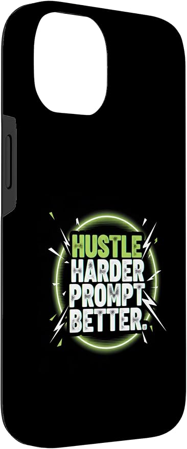Hustle Harder Prompt Better AI Artificial Intelligence Case for iPhone 14 - Image 3