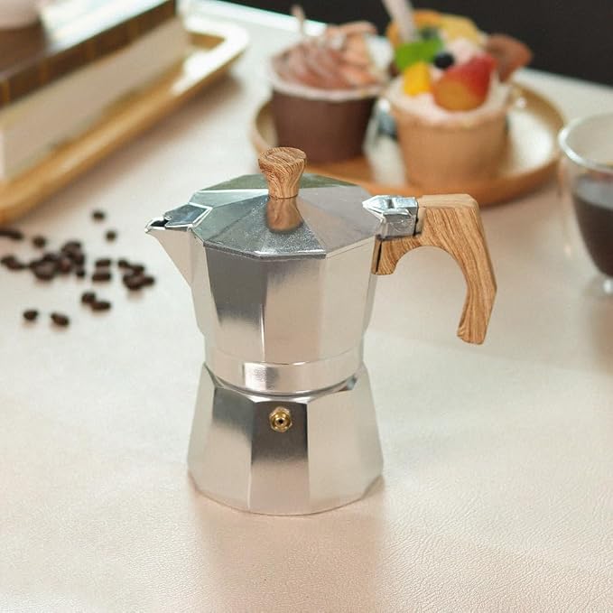 wedrink Stovetop Espresso Maker 3 Cups Moka Pot Cuban Coffee Maker Stovetop Coffee Maker Moka Italian Espresso - Image 6