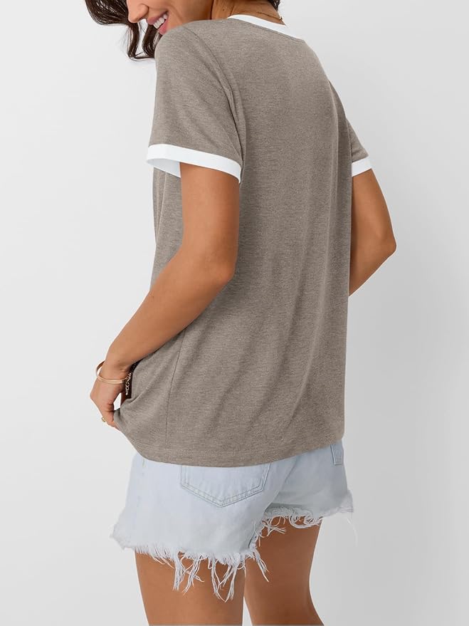 AUTOMET Womens Short Sleeve T-Shirts Summer Tops Casual Soft Tunic V Neck Basic Workout Clothes Spring Fashion Outfits 2026 - Image 3