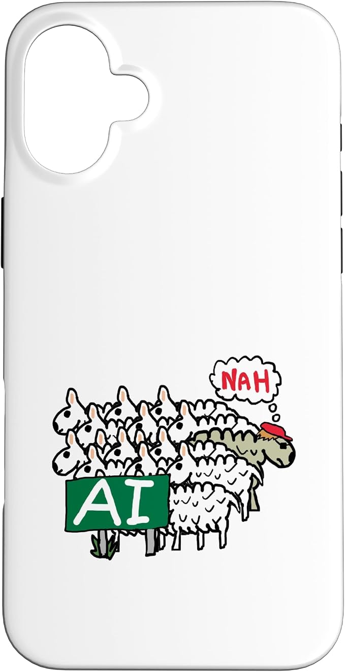Anti AI Case for iPhone 16 Plus by Unknown