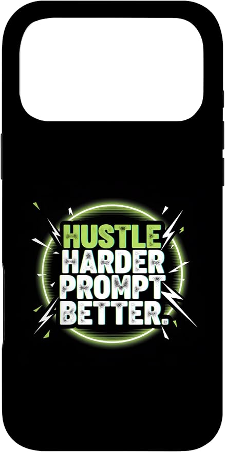 Hustle Harder Prompt Better AI Artificial Intelligence Case for iPhone 17 Pro Max by Unknown