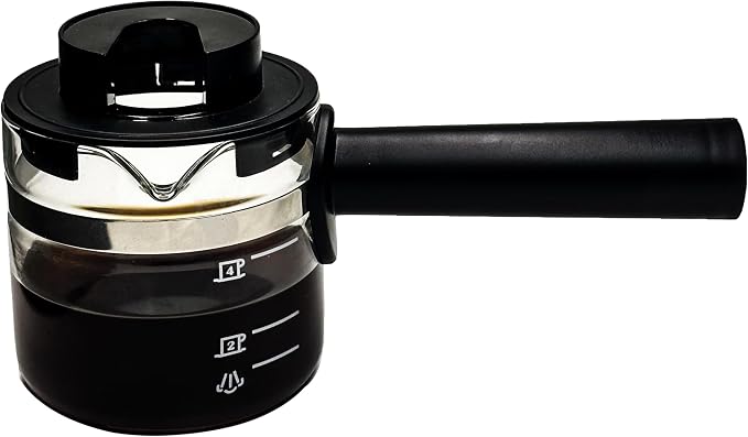 4 Cup Espresso Glass Coffee Pot Replacement-Espresso Accessories | Espresso Accessories，Compatible with IMUSA, Hamilton Beach, Mr.Coffee, Breville, UNIVEN Espresso Machine,Black handle - Image 7