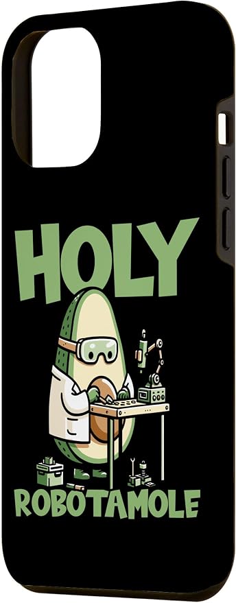 iPhone 14 Pro Max Robots Artificial - Ai Robotics Avocado Holy Robotamole Case - Image 2