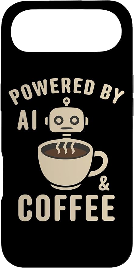 Powered by AI and Coffee Robot Case for iPhone Air by Unknown