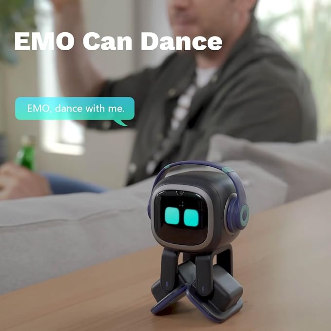 EMOPET AI Desk Robot Companion - ChatGPT Enabled with Voice Commands & Dancing, Interactive AI Robot Pet with Personality, for Adults and Kids - Image 3