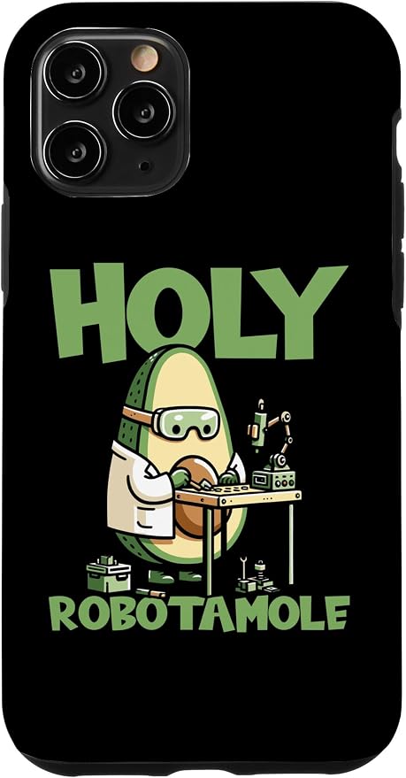 iPhone 11 Pro Robots Artificial - Ai Robotics Avocado Holy Robotamole Case by Unknown