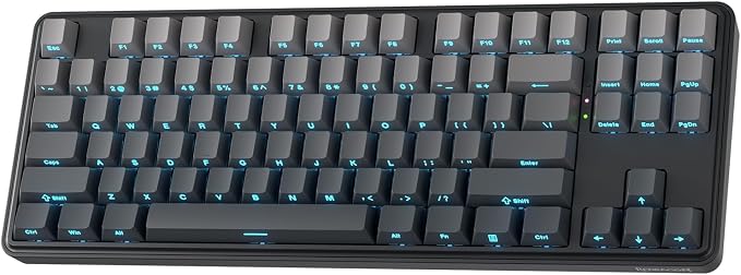 Redragon K707 HE Rapid Trigger Gaming Keyboard, 87 Keys TKL Wired Mechanical Keyboard w/Hyper-Fast Actuation Hall Effect Magnetic Switch, Actuation Point Adjustable, Side Printed PBT Gradient Keycaps by REDRAGON