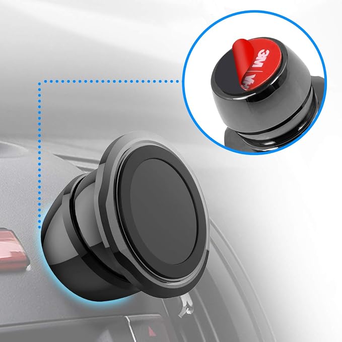 pop-tech Sticky Adhesive Replacement for Magnetic Car Mount, 8PCS Circular Heat Resistant Double Sided Strong Sticker Pads for Magnet Cell Phone Stand & Finger Ring Holder & Socket Grip Base - Image 7