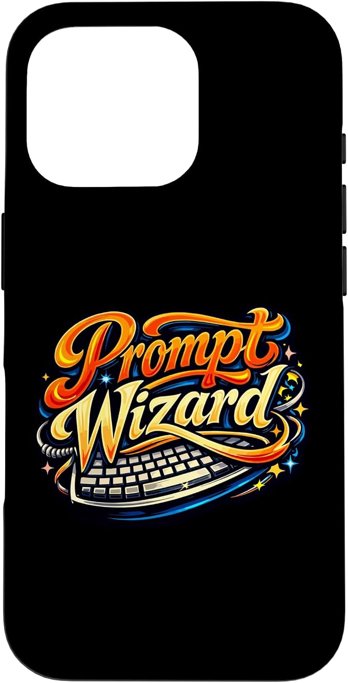 Prompt Wizard AI Retro Keyboard Case for iPhone 16 Pro by Unknown