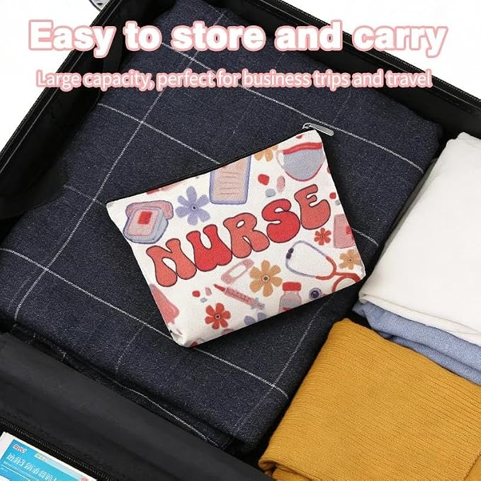 Nurse Makeup Pouches Accessories for Women Clinical Bag Essentials for Nursing Students Gift Ideas Small Nurse Pencil Pouch Bag Nurses Week Appreciation Gift Nursing Medical Supplies Bags Nurses Favor - Image 5