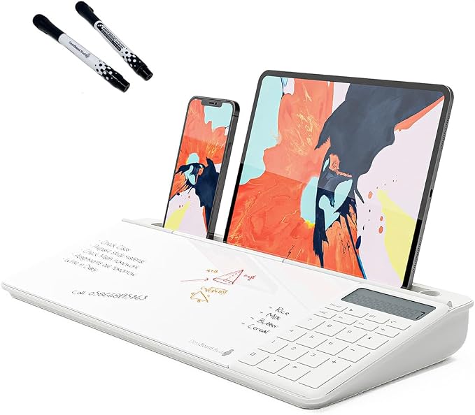 DeskBoard Buddy (White with Calculator) by DeskBoardBuddy