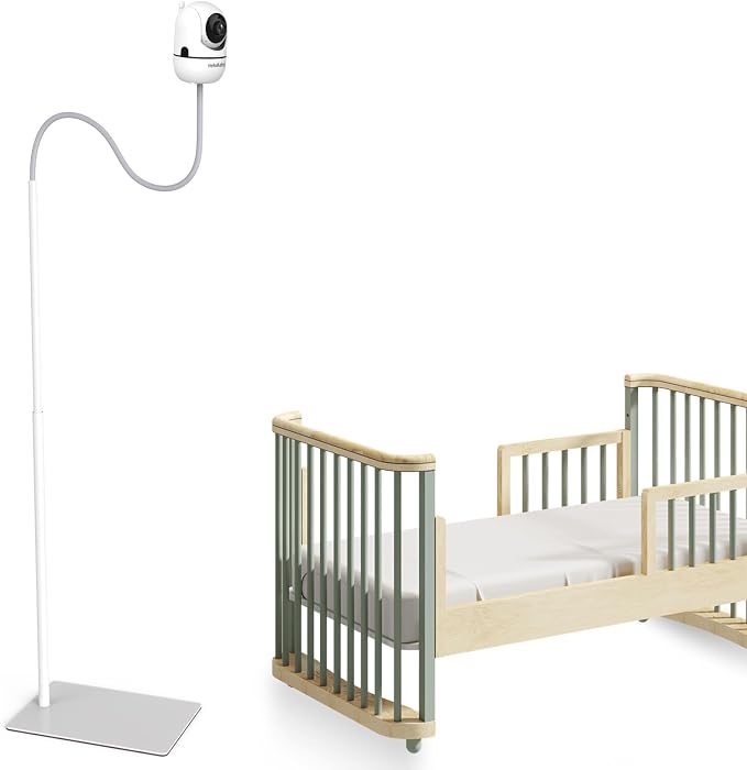 HelloBaby Baby Monitor Floor Stand - Adjustable Height Camera Mount for HB6550/ Plus/ HB6560/ HB65/ HB6148/ HB6351/ HB40/ HB6339 & More Model, Stable Base, No-Drill Installation, Wall-Safe Holder by HelloBaby