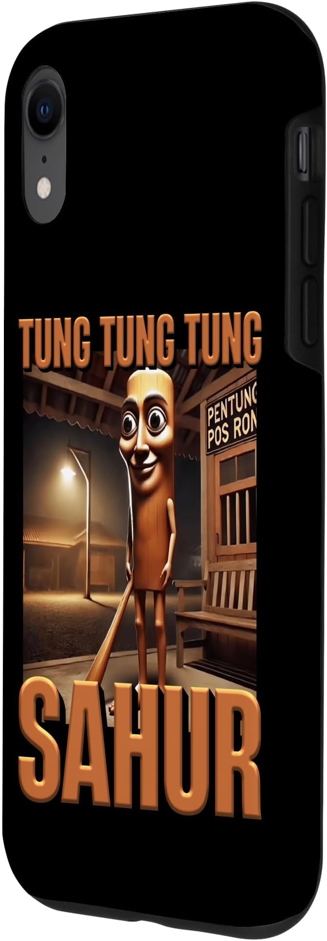 Internet Hilarious Meme AI Character Tung Tung Tung Sahur Case for iPhone XR - Image 2