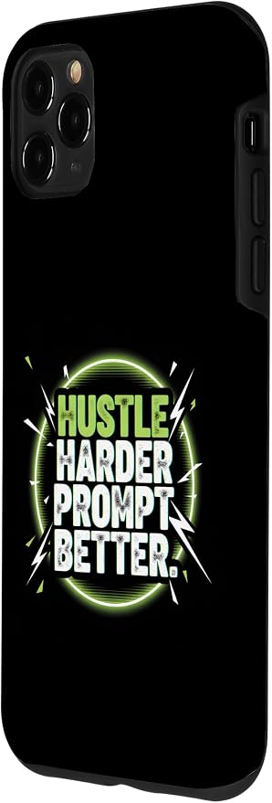 Hustle Harder Prompt Better AI Artificial Intelligence Case for iPhone 11 Pro Max - Image 2