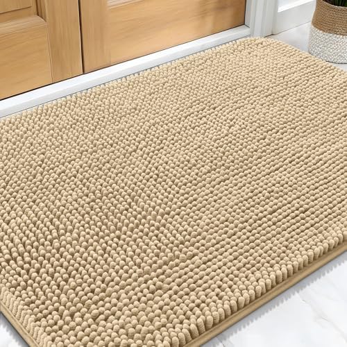 OLANLY Dog Door Mat for Muddy Paws 30x20, Super Absorbent Chenille Mud Mat by OLANLY