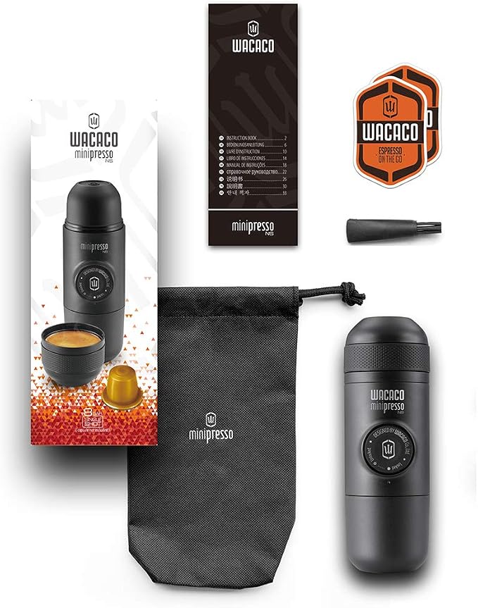 WACACO Minipresso NS, Portable Espresso Machine, Compatible Original NS Capsules, Travel Coffee Maker, Manually Operated from Piston Action - Image 8