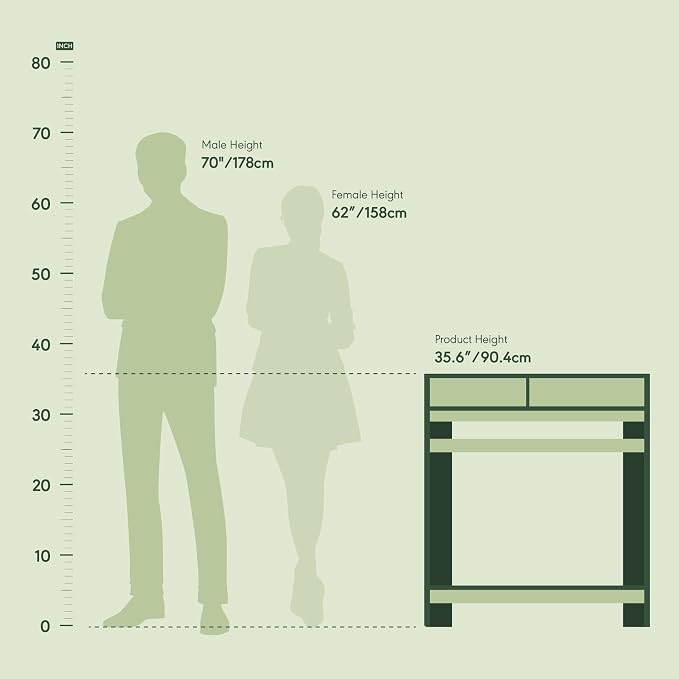 Furinno Simplistic A Frame Computer Desk, 17.9"D x 31.6"W x 35.5"H, Columbia Walnut - Image 3