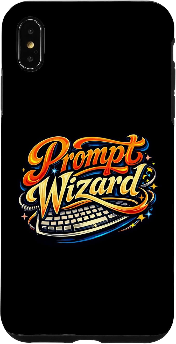 Prompt Wizard AI Retro Keyboard Case for iPhone Xs Max by Unknown
