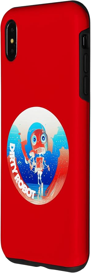 Dirty Robot my computer friend brand AI computing code cobot Case for iPhone XS Max - Image 2