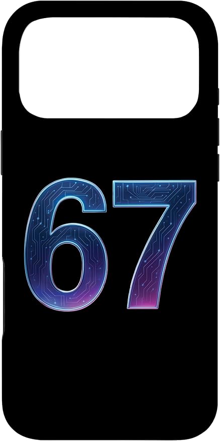 67 Meme Ai Quantum Number 67th Six Seven Tech Digital Future Case for iPhone 17 Pro Max by Unknown