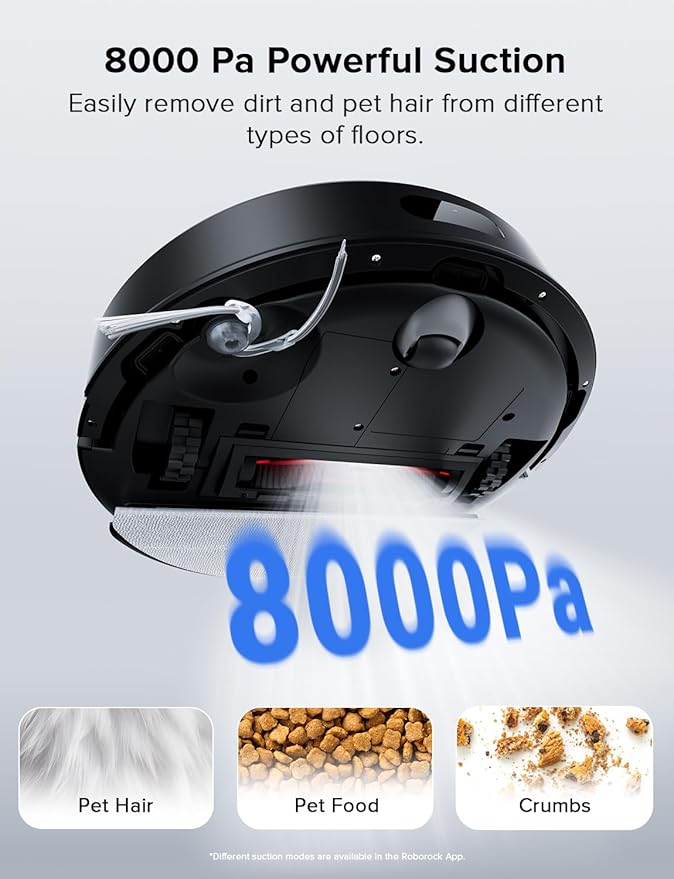 roborock Q7 L5 Robot Vacuum and Mop Combo, 8,000Pa Suction | Upgraded from Q5 Pro, Dual Anti-Tangle System, LiDAR Navigation, Multi-Level Mapping, Self-Charging Robotic Vacuum, Black - Image 3