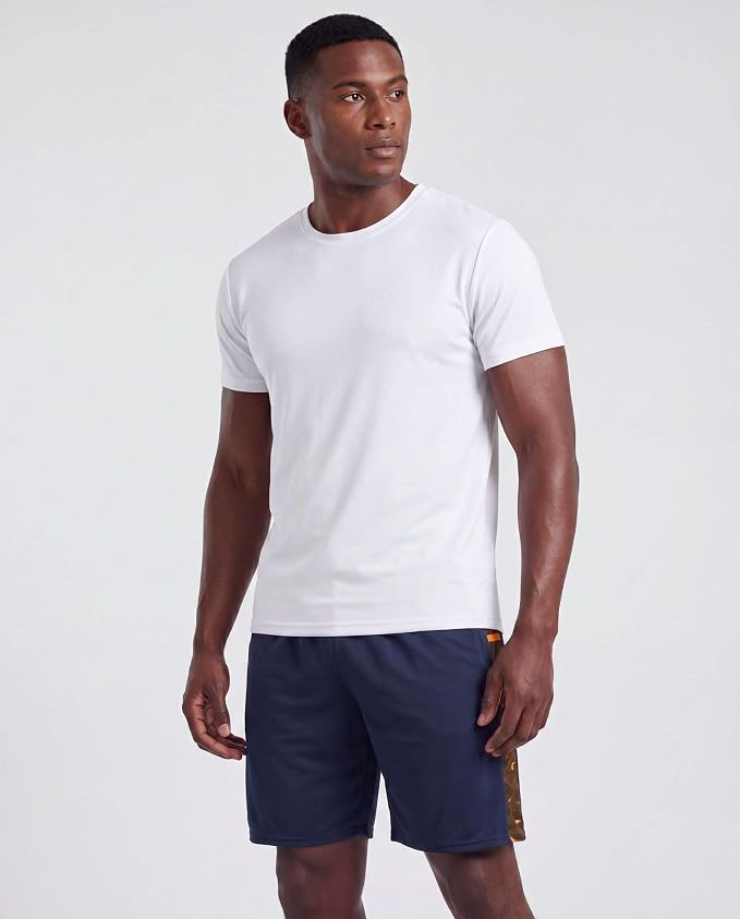 5 Pack Men's Mesh Shorts Athletic Basketball Sports Gym Workout Pockets | Cooling Moisture-Wicking, 9", Long, Quick-Dry, Breathable, Elastic Drawstring Waistband. Running, Exercise, Soccer, Training. - Image 3