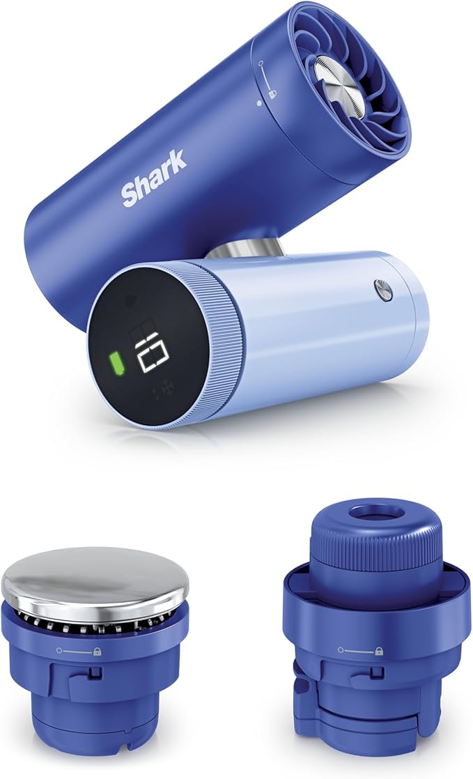 Shark ChillPill – The Only 3-in-1 Personal Cooling System with Fan, InstaChill Cooling Plate & Dry-Touch Mist – Portable, Handheld, Drops Skin Temp Up to 16°F, 10 Speeds, Haze, FA022LV by Unknown